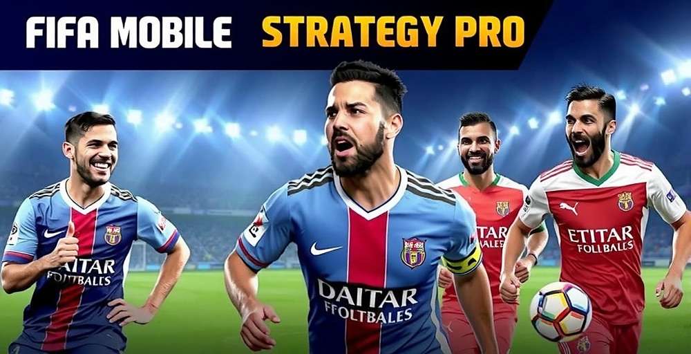 FIFA Mobile Strategy Pro Cover FIFA Mobile Strategy Pro game cover featuring Indian football stars